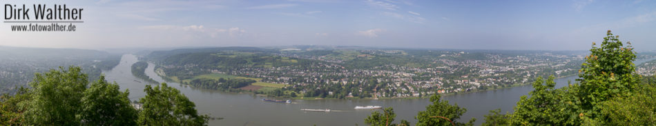Panorama Blick über den Rhein