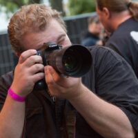 Im Fotograben auf dem Turock Open Air in Essen (Foto von Jörg Litges✝)